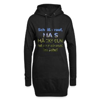 Landwirt Mais häckseln Landwirtschaft Ernte Bauer - Hoodie-Kleid - Schwarz - Vorne