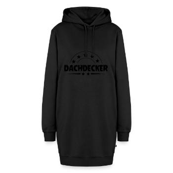 Dachdecker Beruf - Hoodie-Kleid - Schwarz - Vorne - AI Model Female 172 light (172cm)