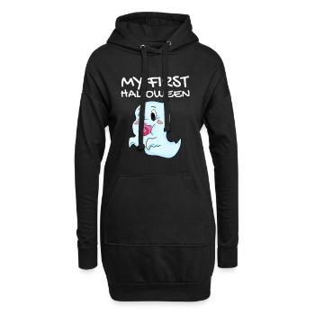 Mon premier bébé d'Halloween - Sweat-shirt à capuche long Femme - noir - Devant