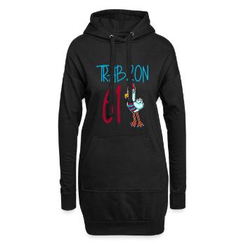 Trabzon 61 Türkei Stadt - Hoodie-Kleid - Schwarz - Vorne