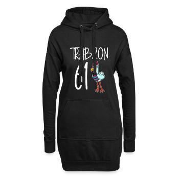 Trabzon 61 Türkei Stadt - Hoodie-Kleid - Schwarz - Vorne