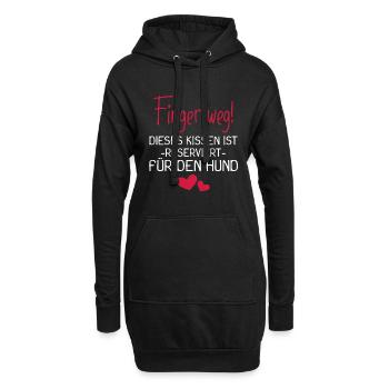 Dieses Kissen ist reserviert für den Hund - Hoodie-Kleid - Schwarz - Vorne