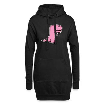 Des dinosaures pour les enfants - Sweat-shirt à capuche long Femme - noir - Devant