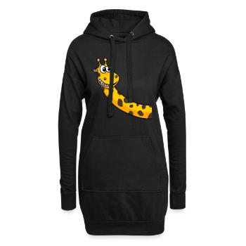 Girafe - Sweat-shirt à capuche long Femme - noir - Devant