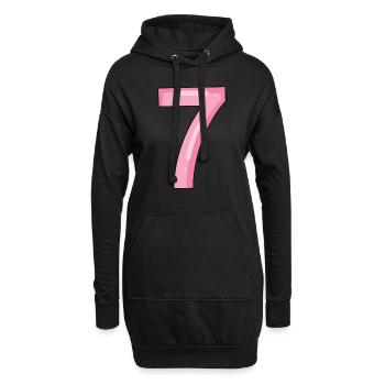 7 - Sweat-shirt à capuche long Femme - noir - Devant
