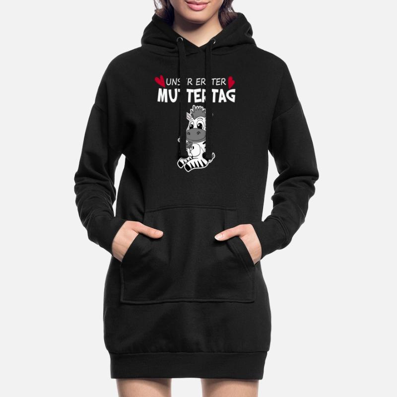 Muttertag Geschenk - Unser erster Muttertag Hoodie-Kleid
