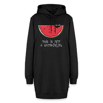 Cessez le symbole patriotique de la pastèque de Palestine libre - Sweat-shirt à capuche long Femme - noir - Devant