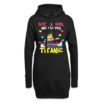 RMS Titanic cadeaux pour les filles Titanic amoureux navire - Sweat-shirt à capuche long Femme - noir - Devant