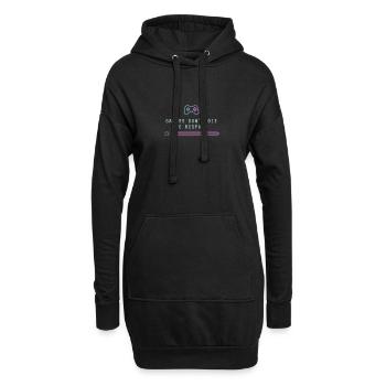 Gamers Don't Die We Respawn | Gamer Motiv - Hoodie-Kleid - Schwarz - Vorne