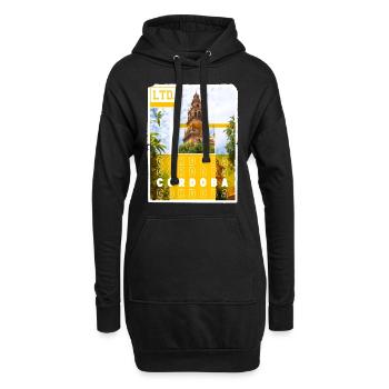 Cordoue Espagne Ville Skyline Vacances Amour - Sweat-shirt à capuche long Femme - noir - Devant