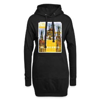 Braunschweig Allemagne City Skyline Accueil - Sweat-shirt à capuche long Femme - noir - Devant