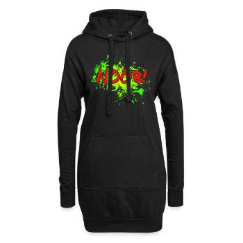 NOOB! - Hoodie-Kleid - Schwarz - Vorne