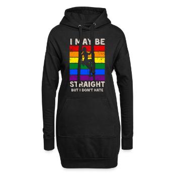 Escalader les droits LGBT - Sweat-shirt à capuche long Femme - noir - Devant
