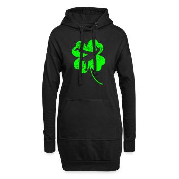 Trèfle de la Saint-Patrick de la Capoeira - Sweat-shirt à capuche long Femme - noir - Devant
