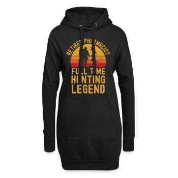 Pensionierte Apotheker-Jagdlegende - Hoodie-Kleid - Schwarz - Vorne