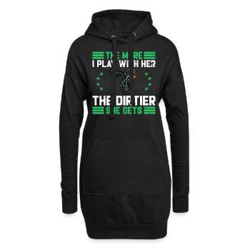 Motocross Funny Saying Dentist Bill Dirtbike - Hoodie-Kleid - Schwarz - Vorne