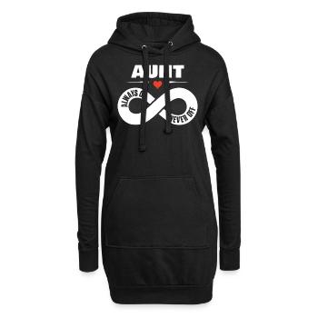 Cadeau pour la chemise Dear Aunt Heart - Sweat-shirt à capuche long Femme - noir - Devant