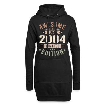Juin 2004 Anniversaire Juin 2004 Cadeau Juin 2004 - Sweat-shirt à capuche long Femme - noir - Devant