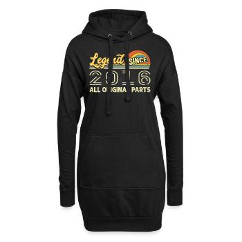 Legendary since 2016 Birthday 2016 Vintage 2016 - Hoodie Dress - black - Front