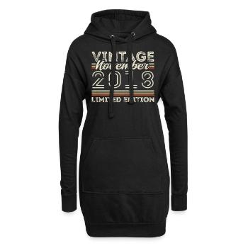Vintage November 2018 Birthday November 2018 - Hoodie Dress - black - Front