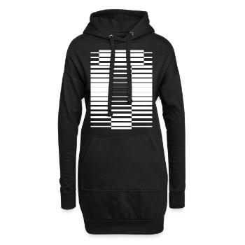 INITIAL T - Hoodie Dress - black - Front