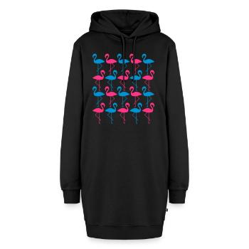 cool beaucoup équipe modèle rangée silhouette contour fla - Sweat-shirt à capuche long Femme - noir - Devant