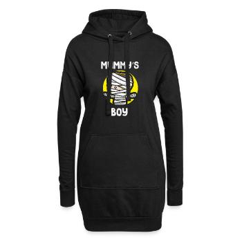 Muttersöhnchen Mamas Junge Mumie Gips - Hoodie-Kleid - Schwarz - Vorne