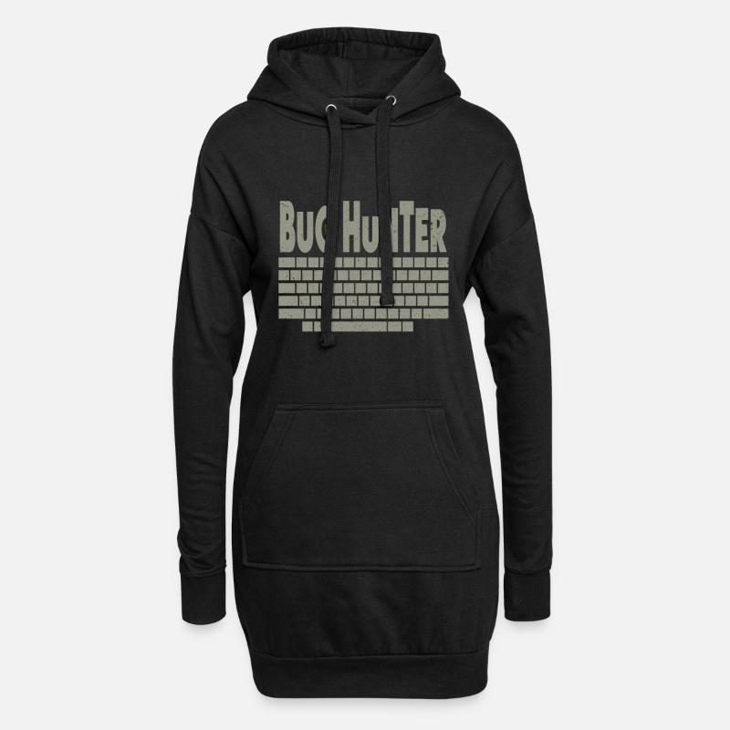 Bugs Bug Gamer Game Zocker Spielfehler - Hoodie-Kleid - Schwarz