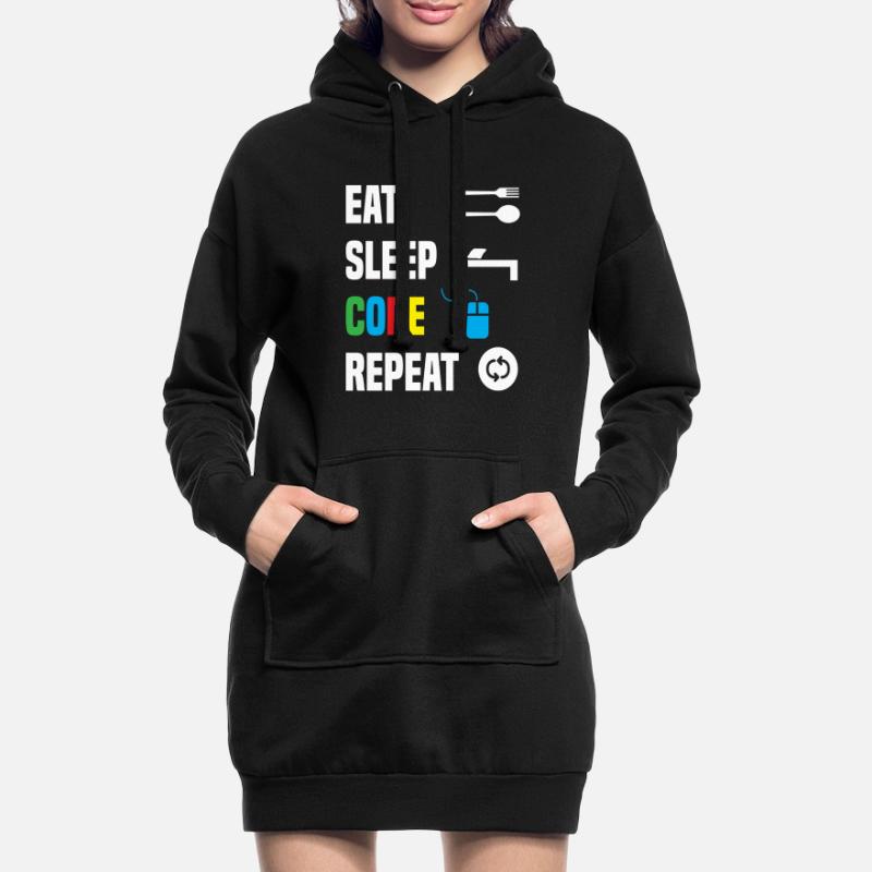 Code Encoding Coder Encoding Computer Scientist Hoodie Dress