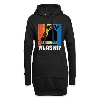 Made To Worship Synthesizer Musik abmischen - Hoodie-Kleid - Schwarz - Vorne
