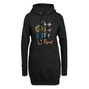 Videomaker Filmemacher Videograf Regisseur - Hoodie-Kleid - Schwarz - Vorne