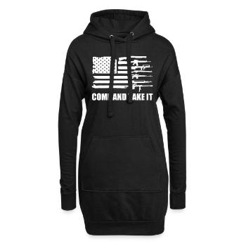 USA Gun Flag, Come and Take It, 2e amendement, - Sweat-shirt à capuche long Femme - noir - Devant