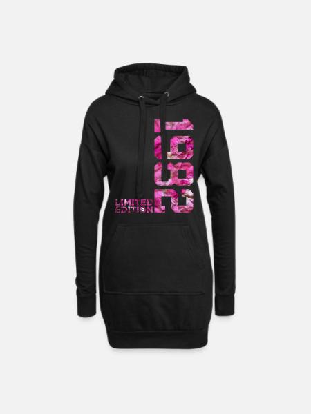 LIMITED EDITION 1982 PINK 44. GEBURTSTAG - Hoodie-Kleid - Schwarz