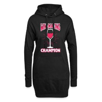 Schnaps brennen Schnapsbrenner Selbstgebrannter - Hoodie-Kleid - Schwarz - Vorne