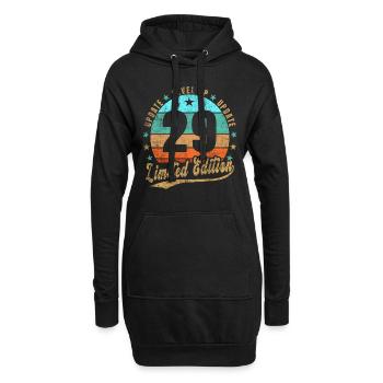 Mise à jour Level Up 29 Ans Édition Limitée Rétro - Sweat-shirt à capuche long Femme - noir - Devant
