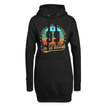 Mise à jour Level Up 99 Years Limited Edition Retro - Sweat-shirt à capuche long Femme - noir - Devant