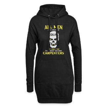 Charpentier Charpentier Charpentier Artisan Compagnon - Sweat-shirt à capuche long Femme - noir - Devant