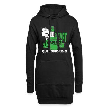 E-Zigarette E-Shisha Dampf Liquid - Hoodie-Kleid - Schwarz - Vorne
