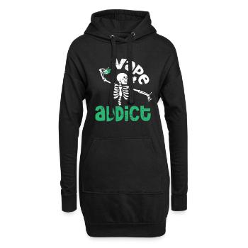E-Zigarette E-Shisha Dampf Liquid - Hoodie-Kleid - Schwarz - Vorne