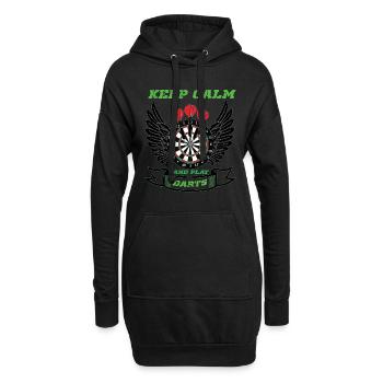 Fléchettes Fléchettes Dartboard Lancer Flèche - Sweat-shirt à capuche long Femme - noir - Devant