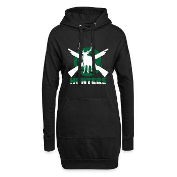 Chasseur Chasse Chasse Chasse Fusil de Tir - Sweat-shirt à capuche long Femme - noir - Devant