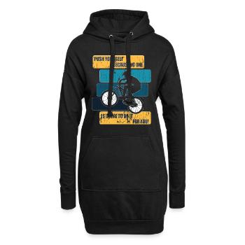 Fahrradfahrer Fahrrad Biker BMX - Hoodie-Kleid - Schwarz - Vorne
