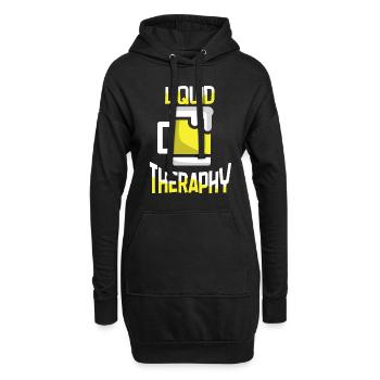 Beer Beer Drinker Party Pub Alcohol - Hoodie Dress - black - Front