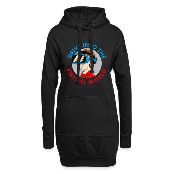 VR Brille Virtual Reality Gaming - Hoodie-Kleid - Schwarz - Vorne