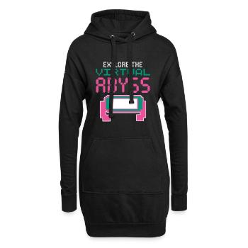 VR Brille Virtual Reality Gaming - Hoodie-Kleid - Schwarz - Vorne