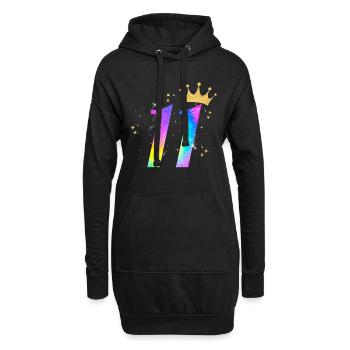 11. Geburtstag Geschenkidee Für 11 Jahre Alt - Hoodie-Kleid - Schwarz - Vorne
