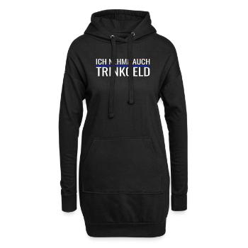 Trinkgeld Kellner Bedienung Restaurant Gastronomie - Hoodie-Kleid - Schwarz - Vorne