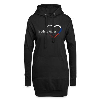 Russland Made in Russia russisch Russe - Hoodie-Kleid - Schwarz - Vorne