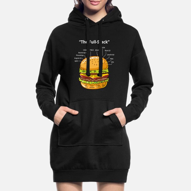 Computer Programmer Coders Software Burger Lovers Hoodie Dress