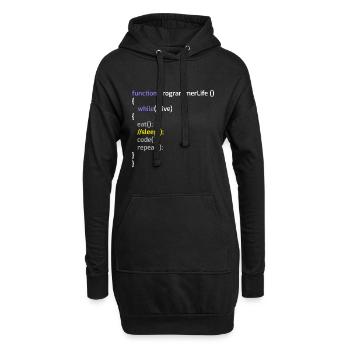 Computerprogrammierer Codierer Software Engineers Geschenk - Hoodie-Kleid - Schwarz - Vorne